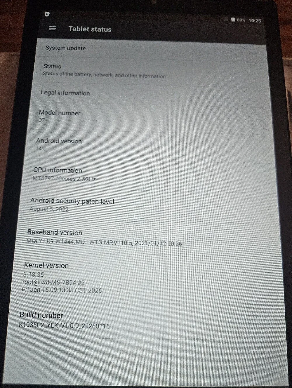Gray Tablet with Large Display and Slim Bezel